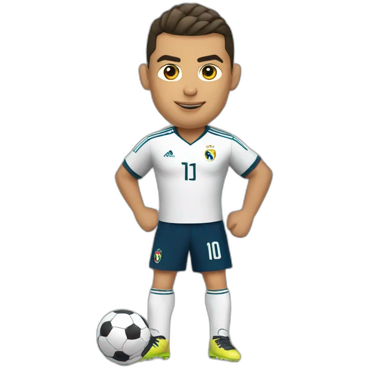 Ballon de foot ronaldo emoji