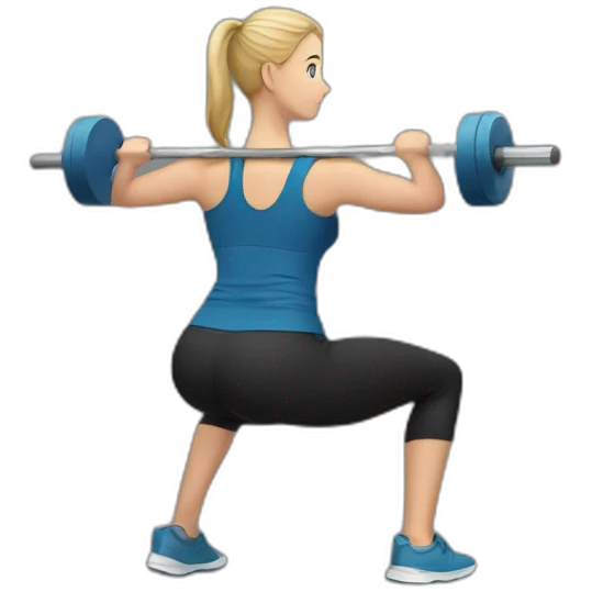Weighted squat emoji