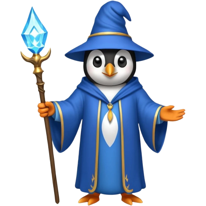 Penguin Wizard emoji