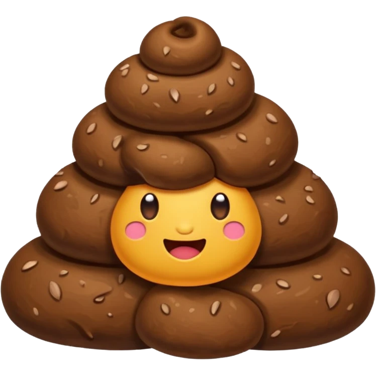 poop with no face emoji