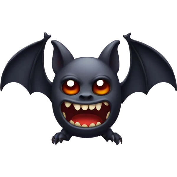 evil bat emoji