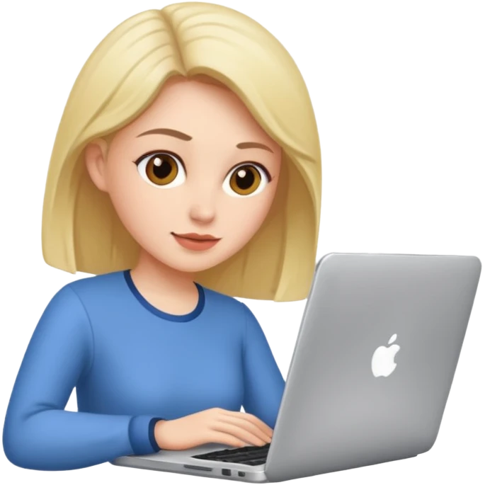 Women with laptop. emoji