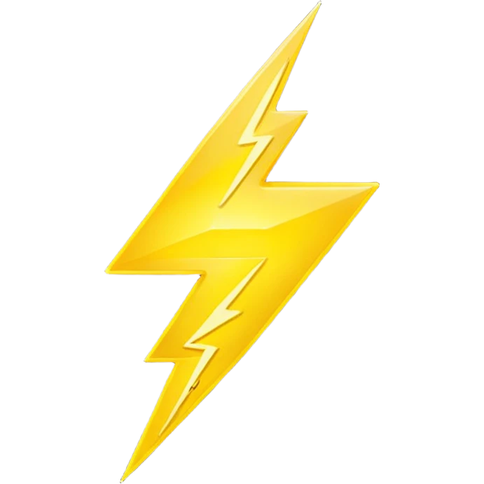 yellow lightning emoji