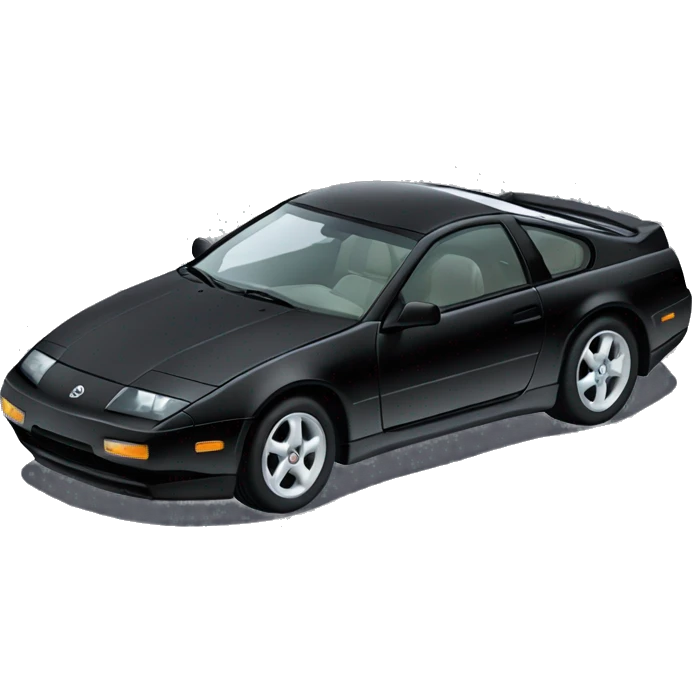 Black Nissan 300zx with T-top sunroof from 1996 emoji