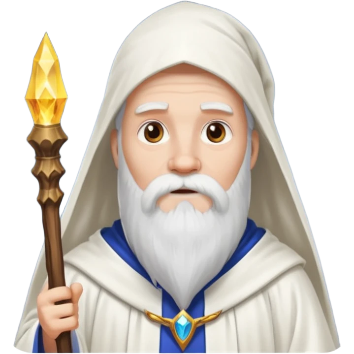 A wizard in white emoji