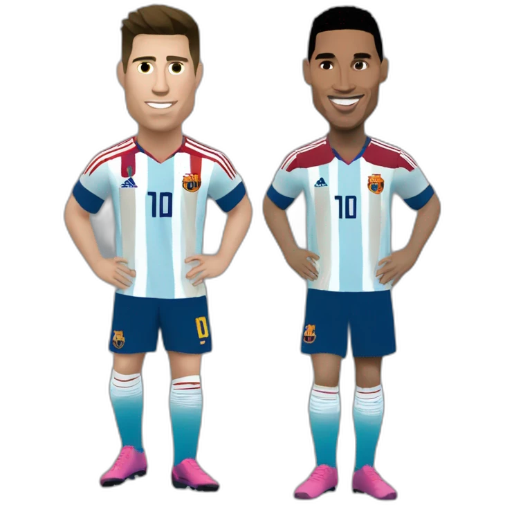 Ronaldo et Messi emoji