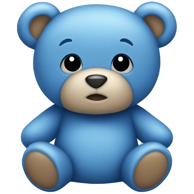 Blue teddy bear  emoji