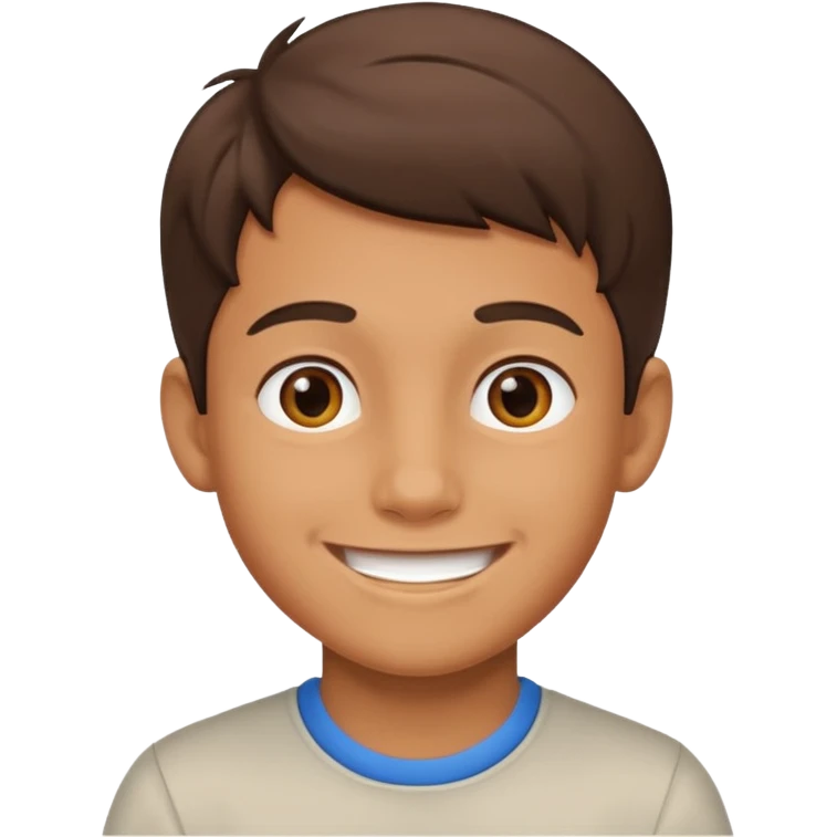 Gülen erkek çocuk emoji