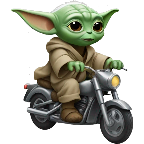 baby yoda riding big foot emoji