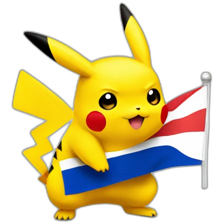 pikachu with equatorian flag emoji