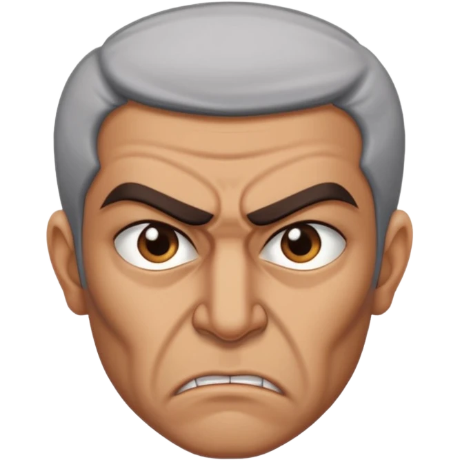 in profile, angry Iranian emoji