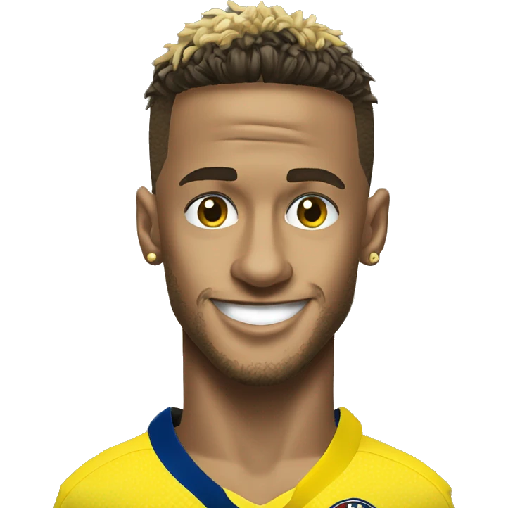 neymar com bola de ouro emoji