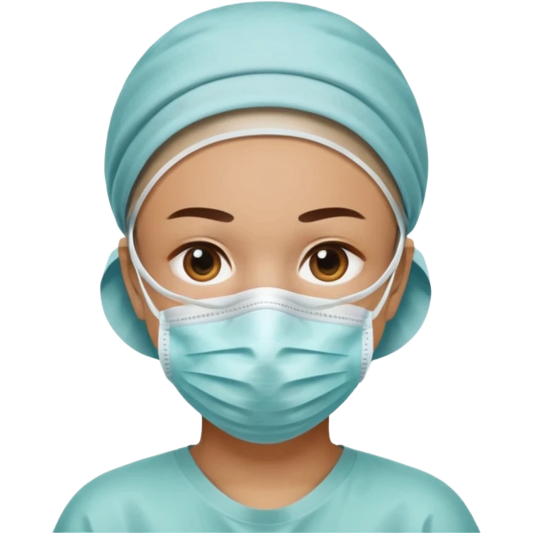 The face of surgical preparation emoji