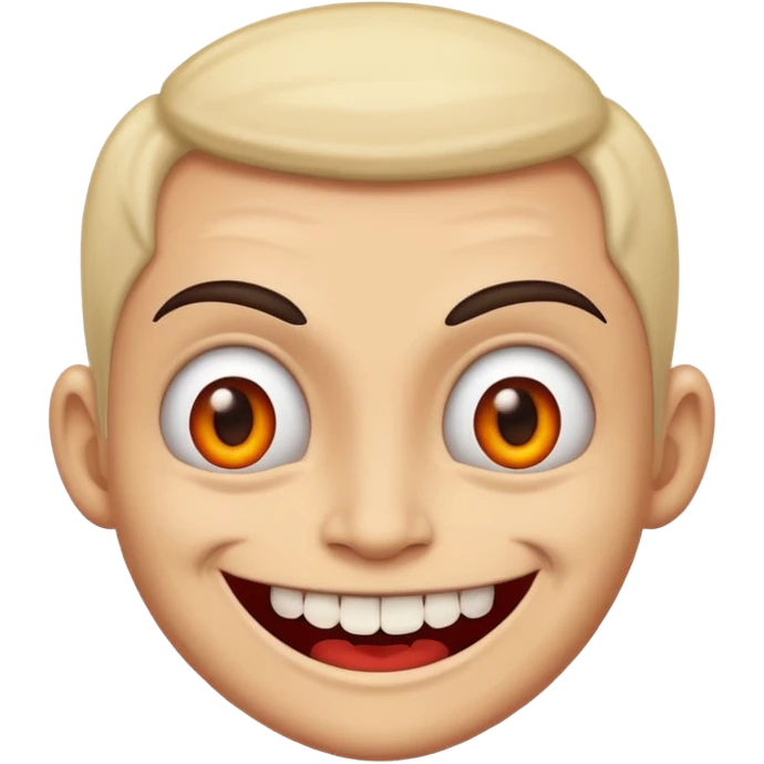 Evil and happy smile emoji