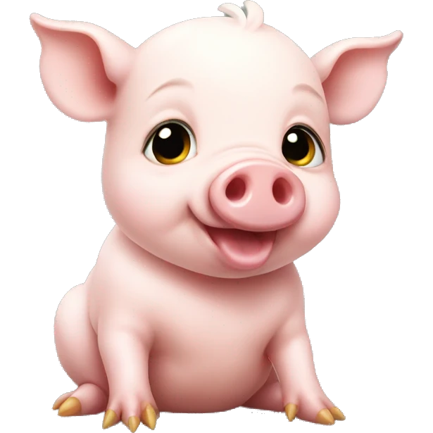 baby pig chicken emoji