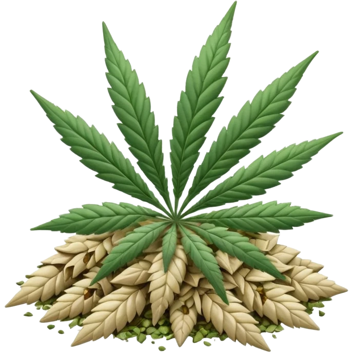 white color marijuana emoji