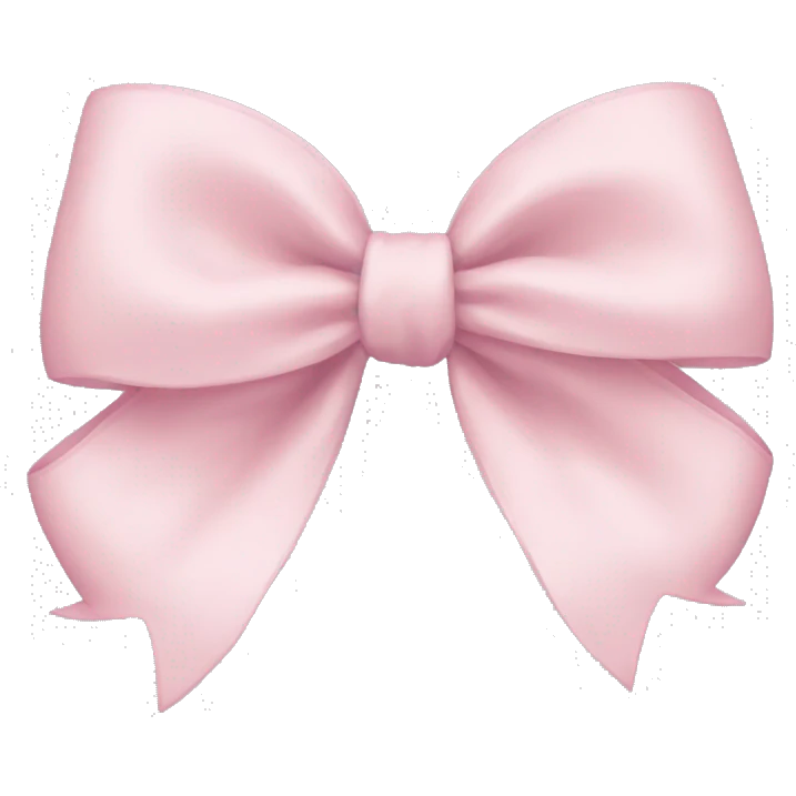 Pale Pink bow emoji