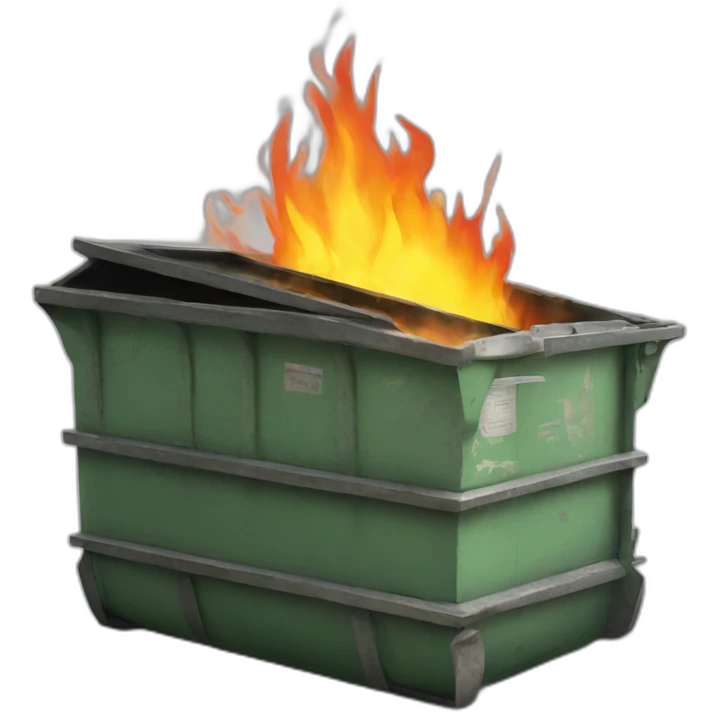 dumpster-fire emoji