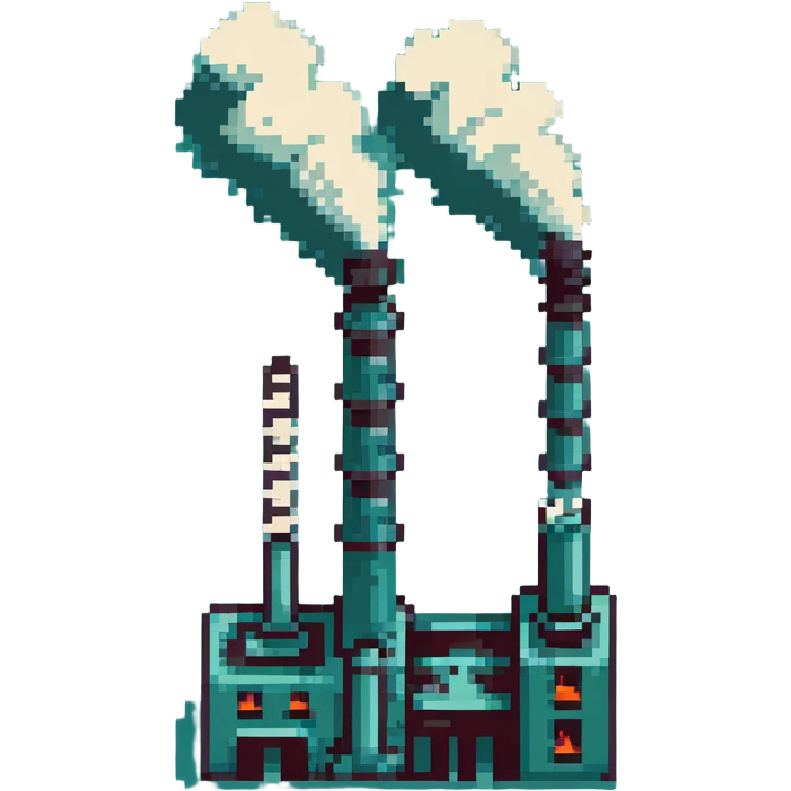 factory building with smokestacks emoji