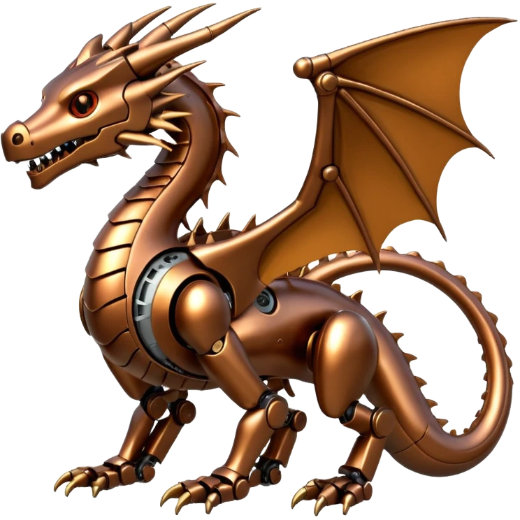 bronze robotic dragon emoji