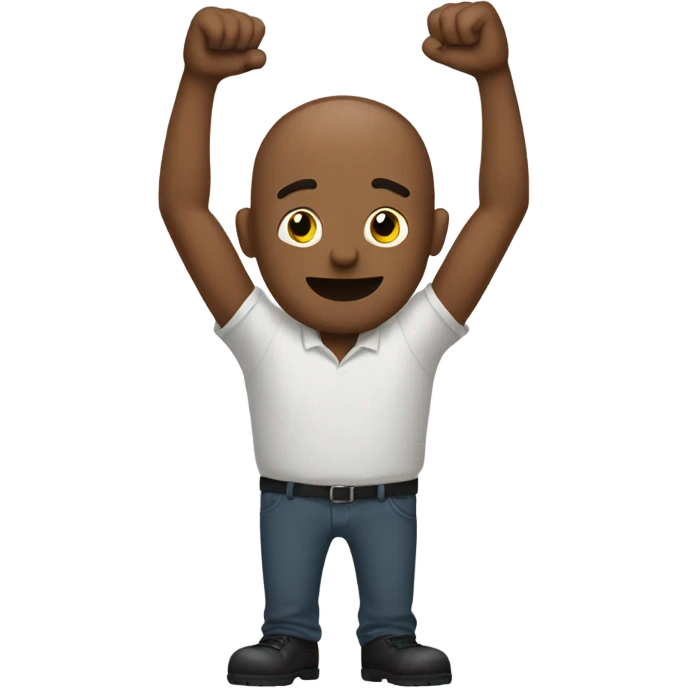Man with 3 arms emoji