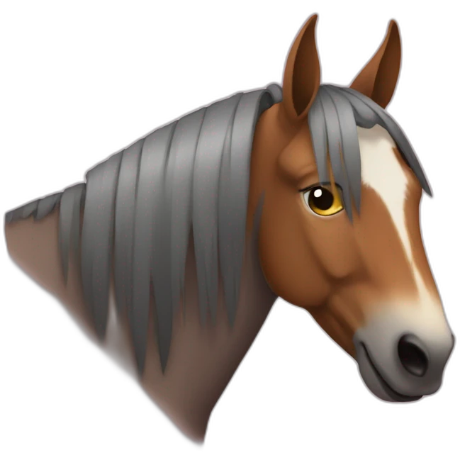 With Mule cut emoji