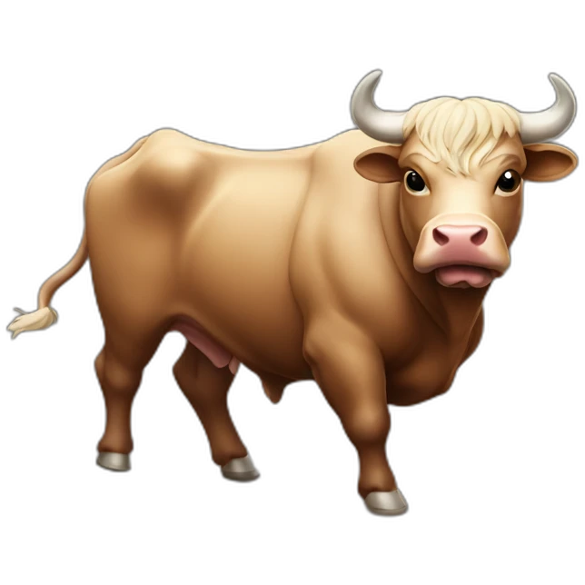 fighting bull emoji