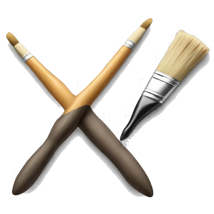A from with a paintbrush emoji