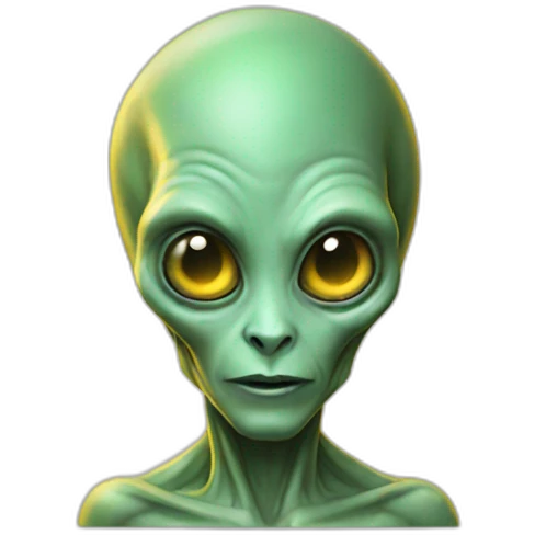 Alien hi emoji