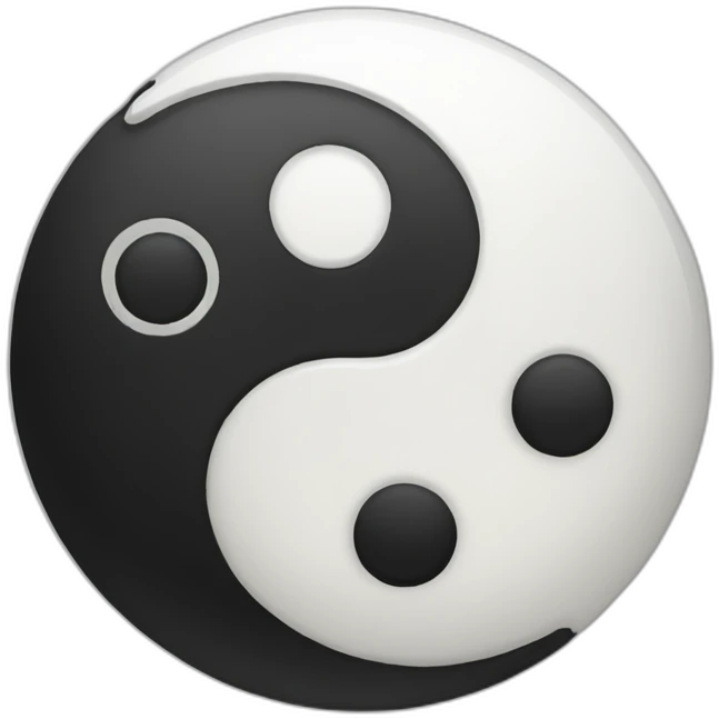 Ying yang emoji