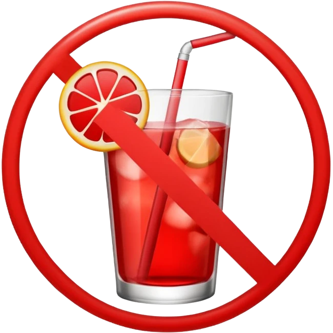 I want an emoji that describes that no drinks allowed emoji