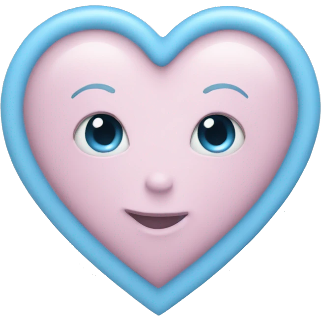 pastel blue heart emoji