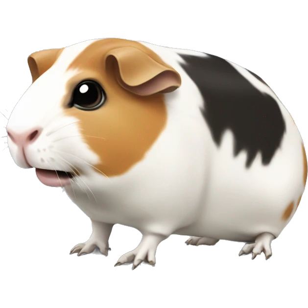 full skeleton of a guinea pig without meat emoji