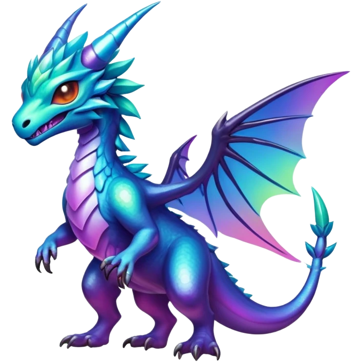 Epic divine legendary complex detailed iridescent gradients aesthetic-Fakémon-creature-scenery emoji