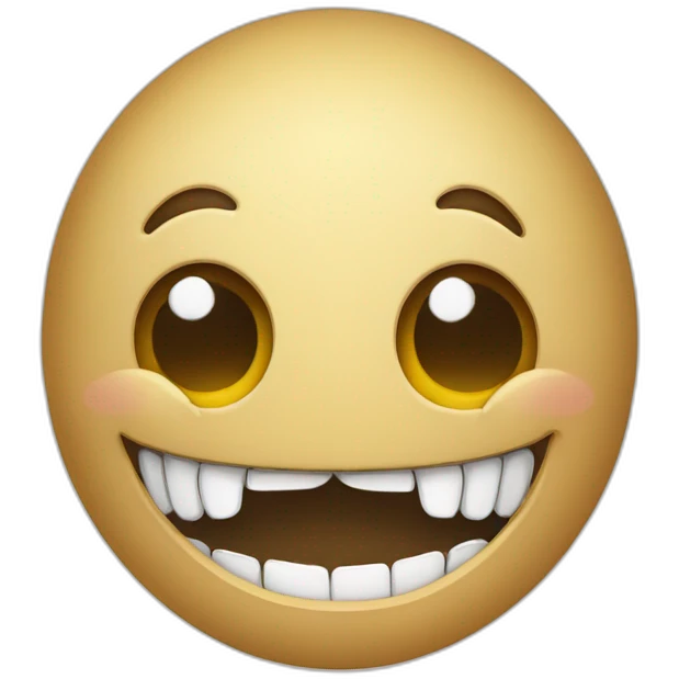smiley qui perd une dent emoji