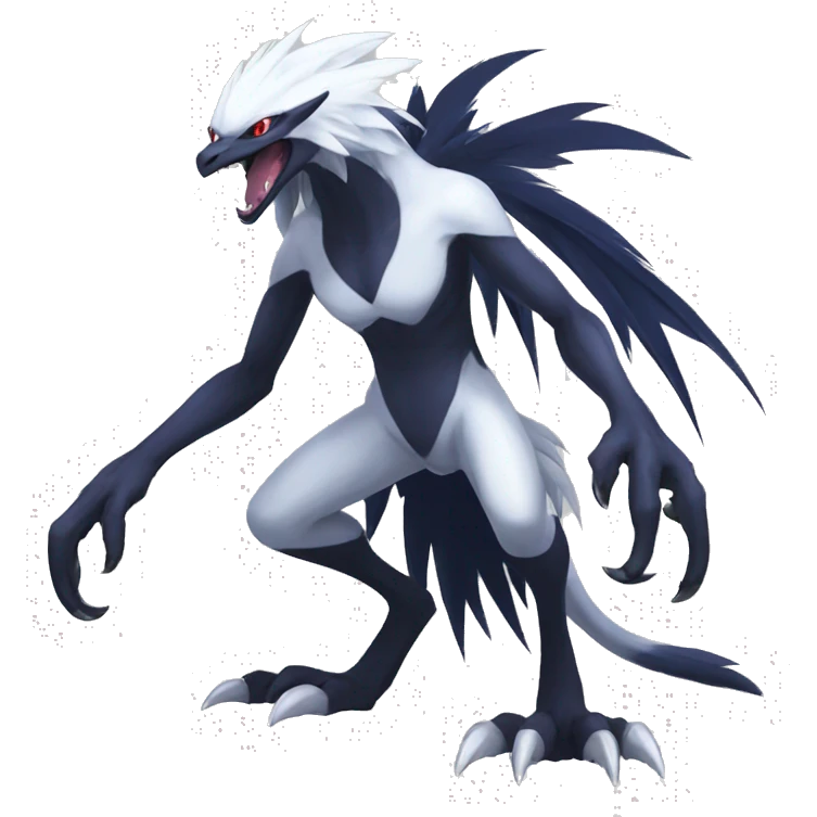Edgy Cool Nargacuga-Absol-Pokémon Full Body emoji