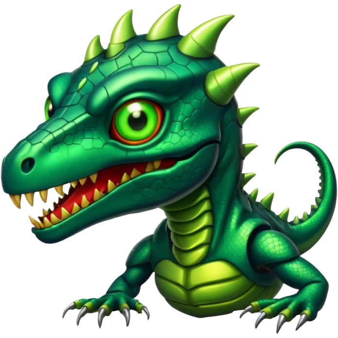 horror bionic reptile monster emoji