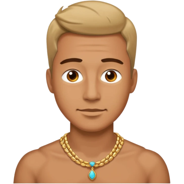 man with necklace emoji