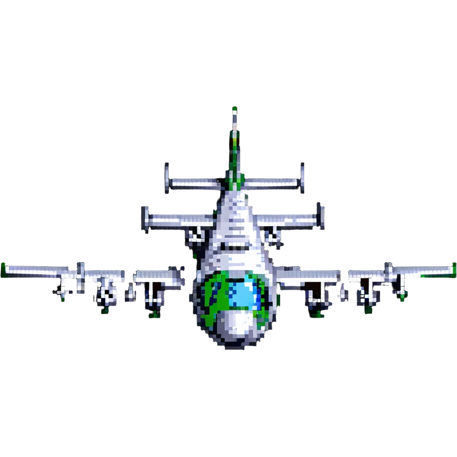 AC-130 gunship aircraft flying emoji