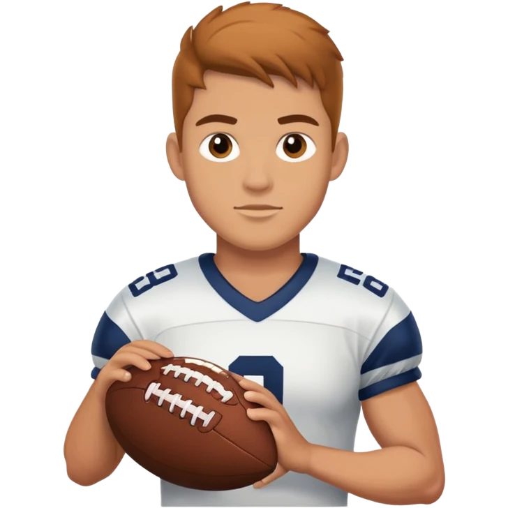 Brock purdy holding football emoji
