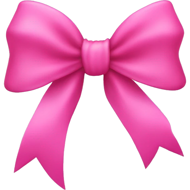 pink bow for hair emoji