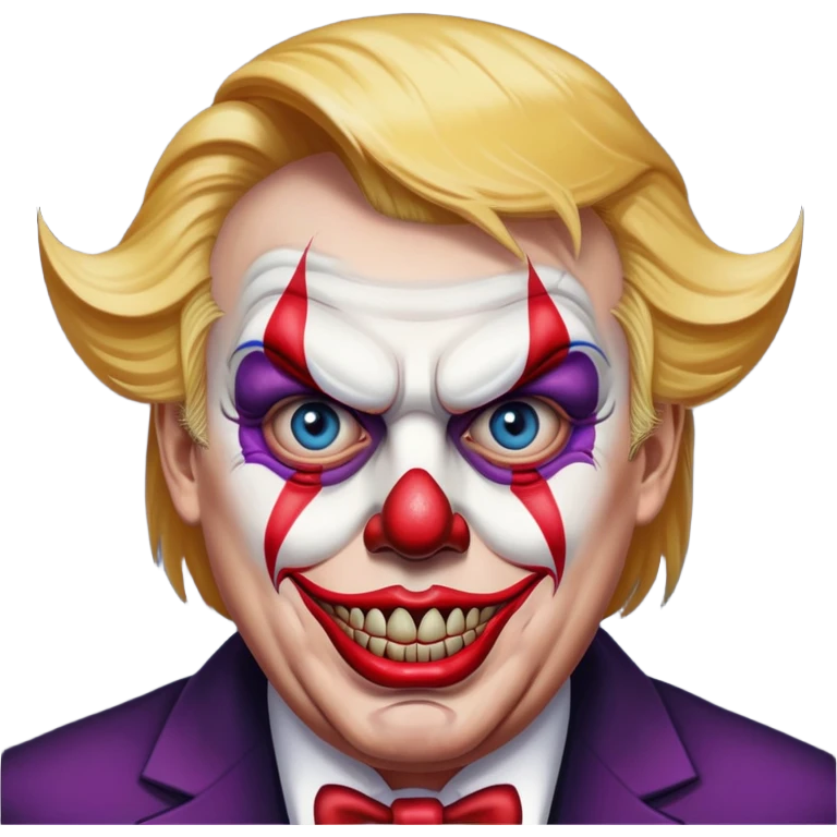 Трамп,демон,клоун emoji
