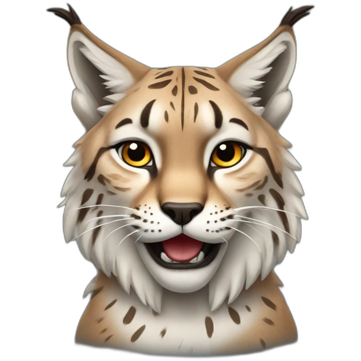 Expressive lynx, emotion emoji