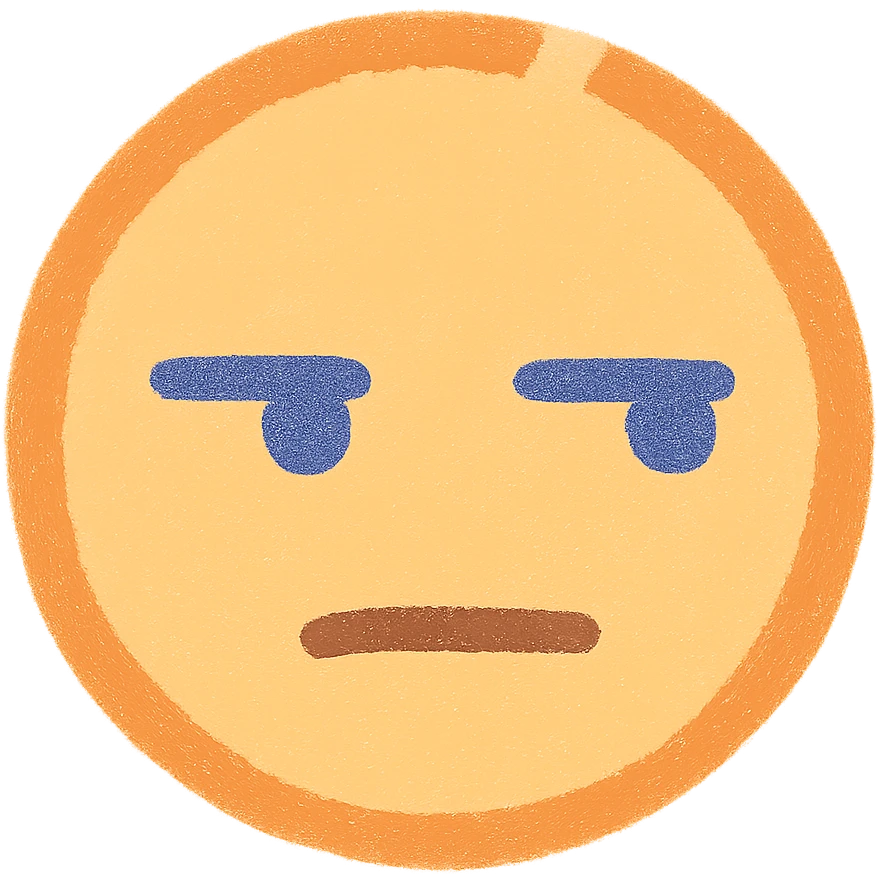 Side eye emoji