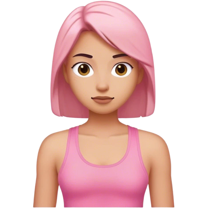 Pink tank top  emoji