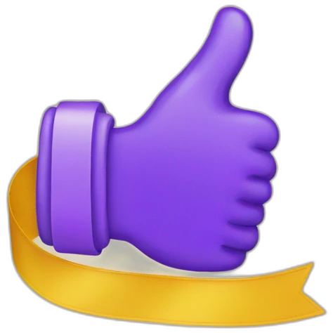 Thumbs up Award Ribbon  emoji