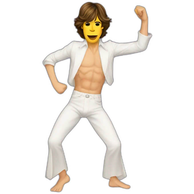 Mick jagger bailando cueca emoji