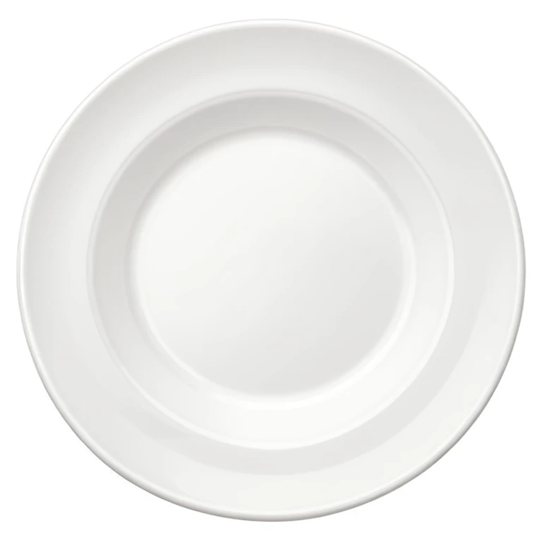 an empty plate, minimal, clean, no food, white background emoji