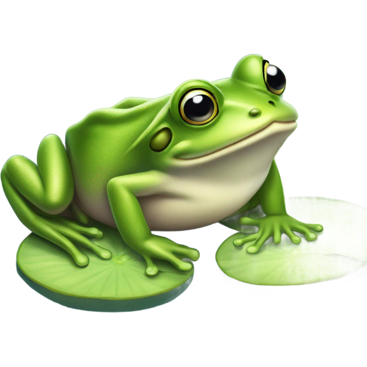 You are a frog emoji