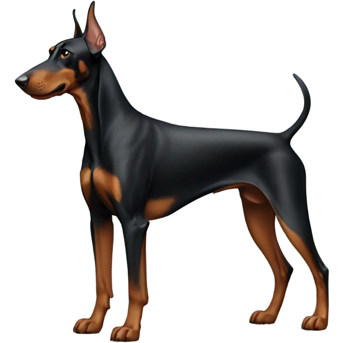 doberman standing emoji